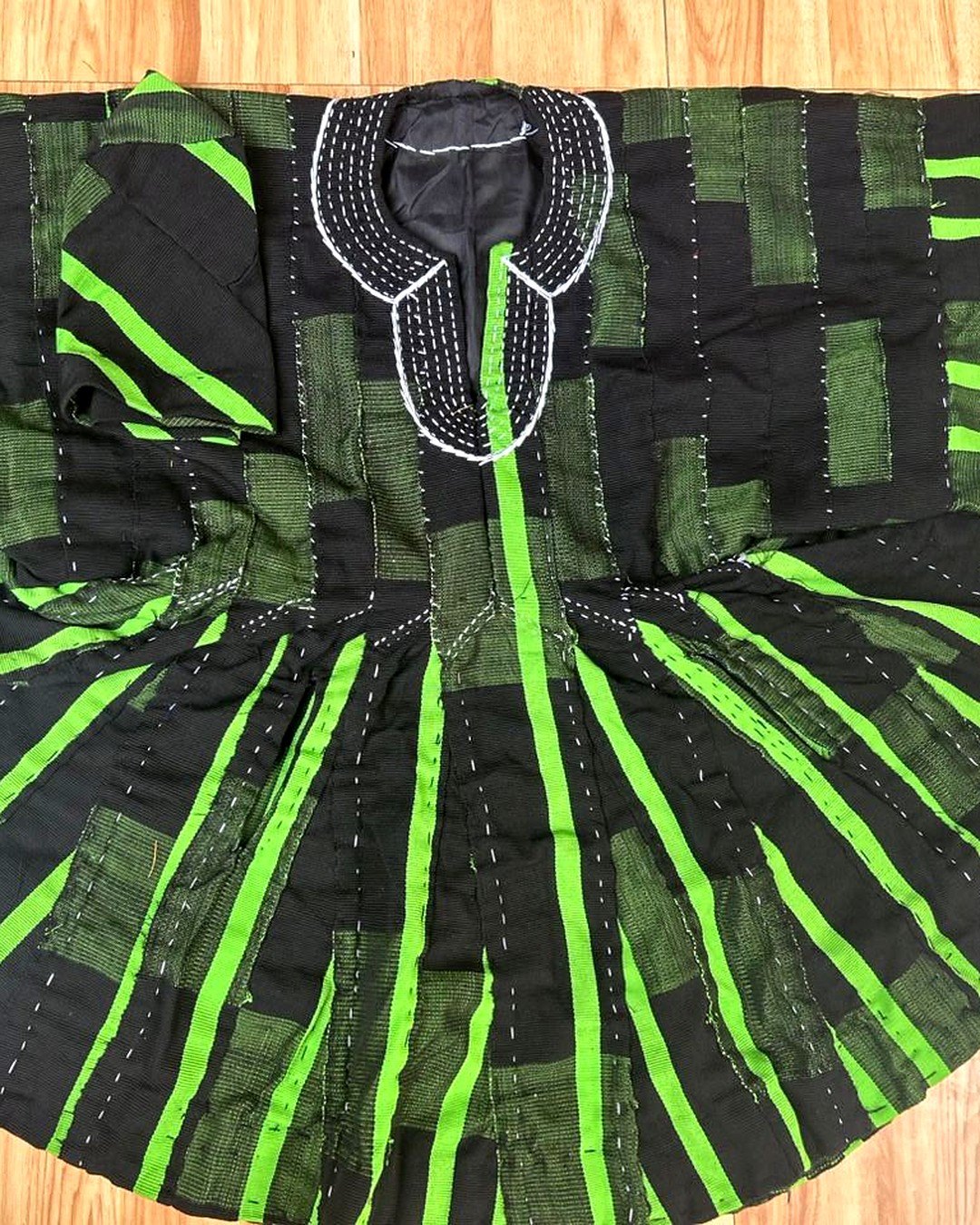 Lime & Black Fugu Smock — view 2