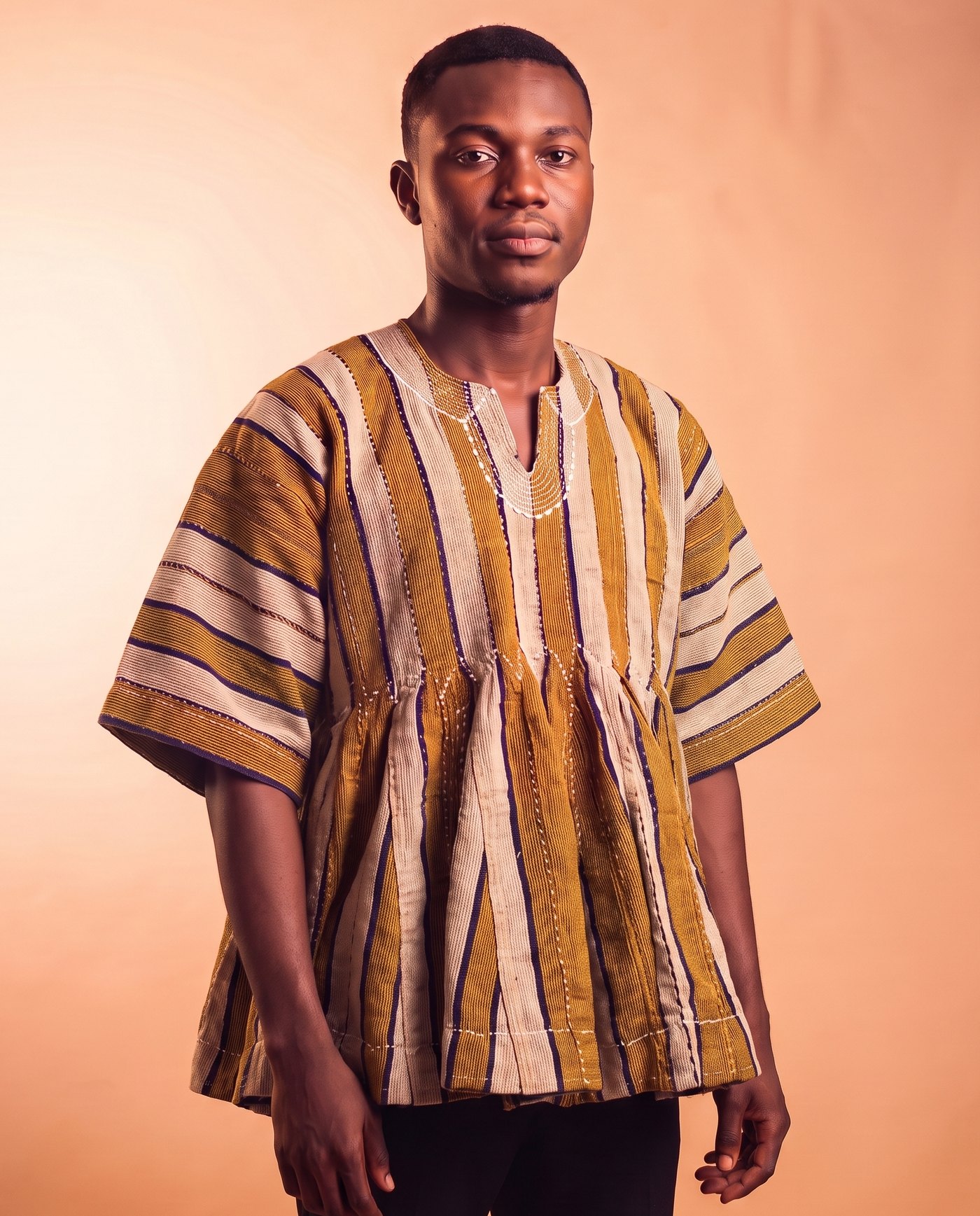Ochre & Stone Fugu Smock