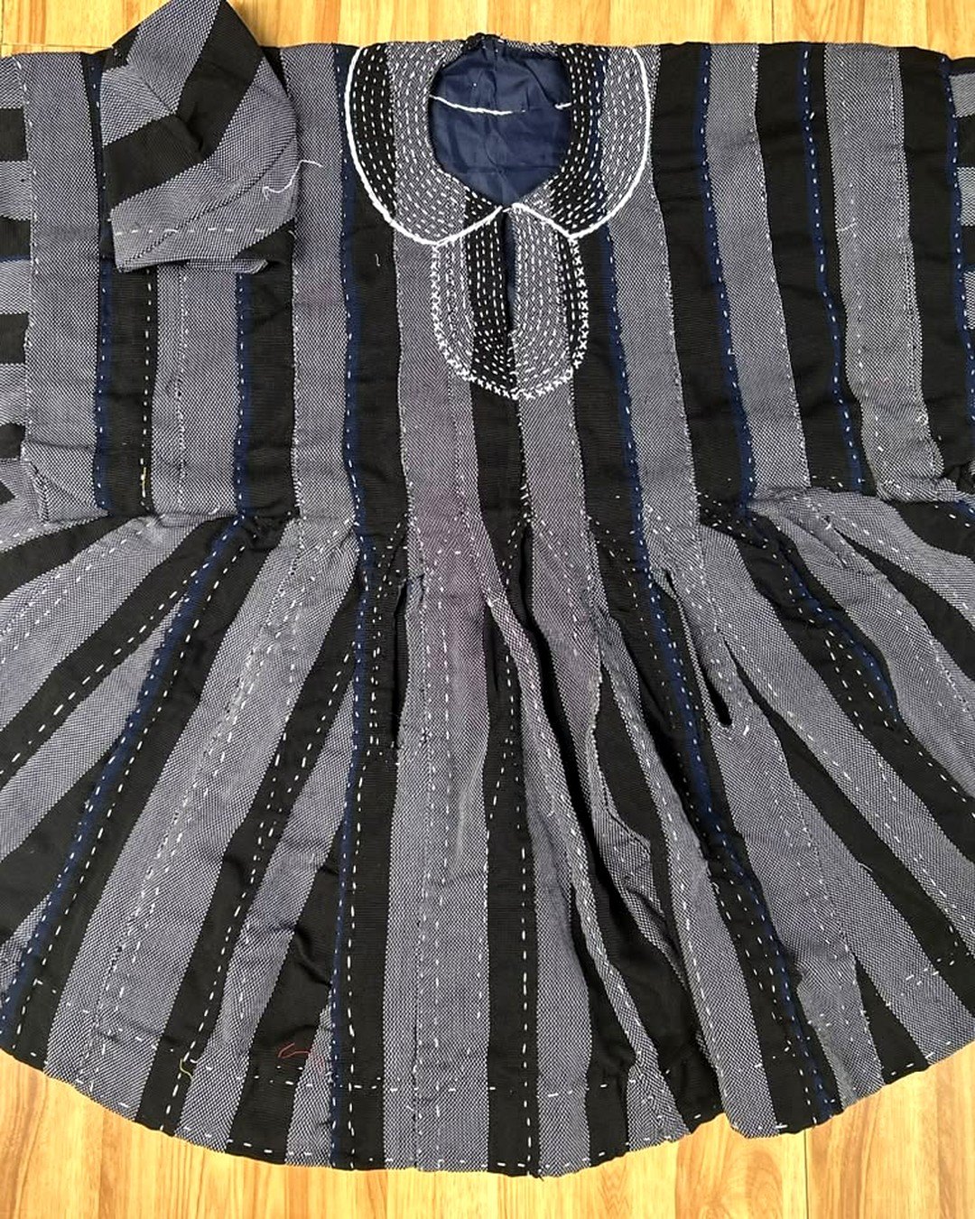 Slate Grey & Black Fugu Smock — view 2